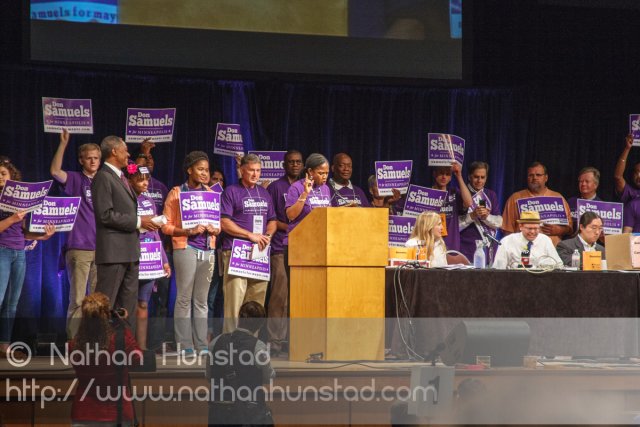 Don Samuels' wife Sandra Samuels at the 2013 Minneapolis DFL Con